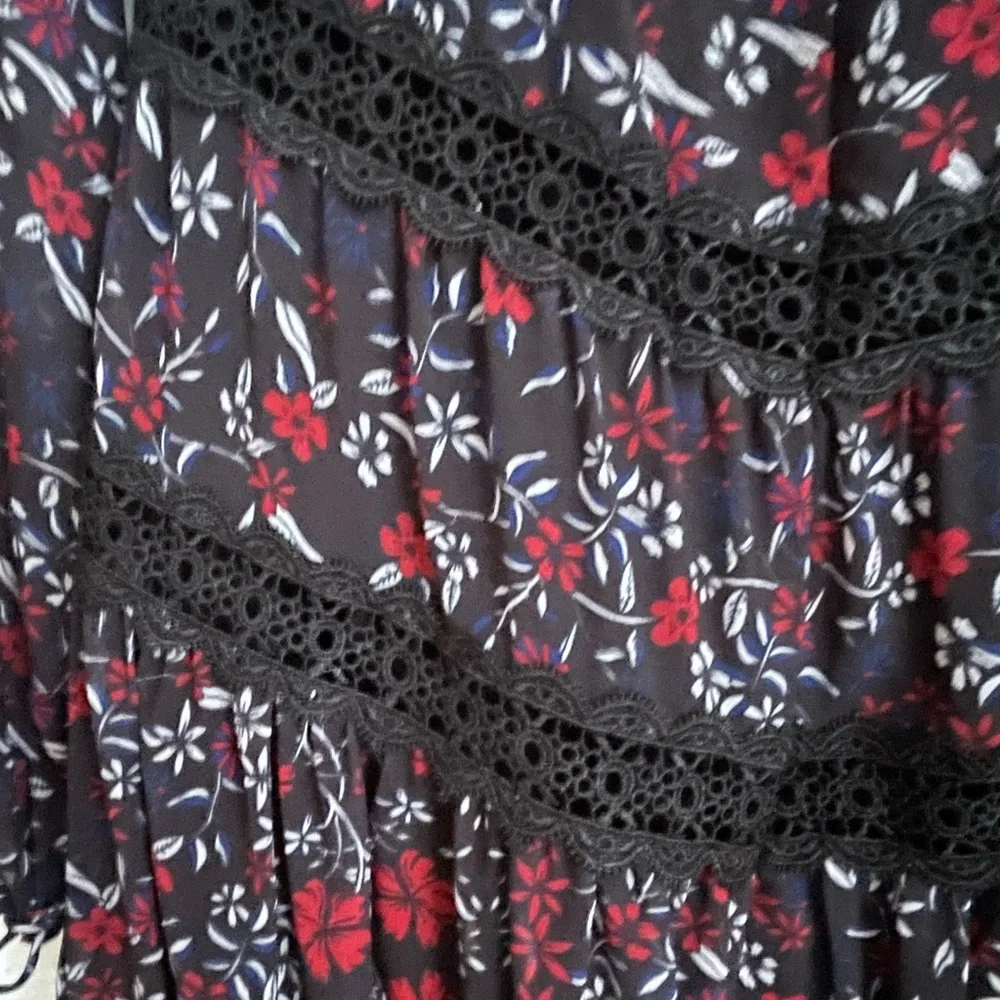 N/Nicholas black floral dress size 6 NWOT - Picture 7 of 11